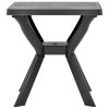 Bistro stolek antracitový 70 x 70 x 72 cm plast 48801