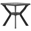 Bistro stolek antracitový 70 x 70 x 72 cm plast 48801