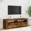 TV skříňka s LED osvětlením kouřový dub 120 x 35 x 40 cm 815687
