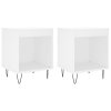 Noční stolky 2 ks bílé 40 x 35 x 50 cm kompozitní dřevo 830717