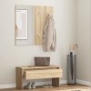 Sada nábytku do předsíně dub sonoma kompozitní dřevo 808786