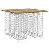 Zahradní lavice gabionový design 100 x 102 x 72 cm borové dřevo 834373