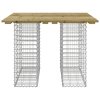 Zahradní lavice gabionový design 100 x 102 x 72 cm borové dřevo 834373