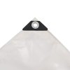Plachta 650 g/m² 4 x 6 m bílá 43845