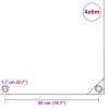 Plachta 650 g/m² 4 x 6 m bílá 43845