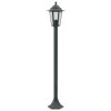 Zahradní sloupové lampy 6 ks E27 110 cm hliníkové tmavě zelené 44214