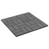 Terasové dlaždice z dřevoplastu 11 ks 30 x 30 cm 1 m² šedé 45030