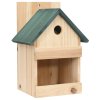 Ptačí budky 4 ks 23 x 19 x 33 cm jedlové dveře 47248