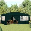 Profesionální party stan s bočnicemi 4 x 6 m zelený 90 g/m² 48538