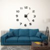 3D Nástěnné hodiny s moderním designem 100 cm XXL černé 50639