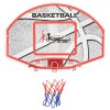5dílná sada nástěnného basketbalového koše s deskou 66x44,5 cm 80352