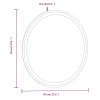 Koupelnové LED zrcadlo 70 cm kulaté 353280