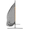 Golfová tréninková síť černá a červená 215x107x216 cm polyester 93753