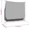 Golfová tréninková síť černá a červená 215x107x216 cm polyester 93753