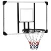 Basketbalový koš s průhlednou deskou 106x69x3 cm polykarbonát 93668
