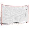 Golfová tréninková síť černá a červená 305x91x213 cm polyester 93751
