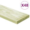 Podlahová prkna 48 ks 5,76 m² 1 m impregnované borové dřevo 3107770