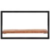 Nástěnné police 2 ks 60 x 25 x 35 cm masivní akácie a ocel 338459