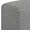 3místná pohovka textil světle šedá 243581