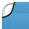 Zahradní lehátko ocel a textil tyrkysově modré 310329