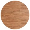Kulatá stolní deska světle hnědá Ø90x1,5cm ošetřený masivní dub 342964