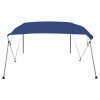 Bimini stříška se 4 oblouky modrá 243 x 196 x 137 cm 92371
