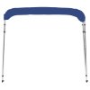 Bimini stříška se 4 oblouky modrá 243 x 196 x 137 cm 92371