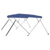 Bimini stříška se 4 oblouky modrá 243 x 196 x 137 cm 92371