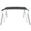 Bimini stříška se 3 oblouky antracitová 183 x 196 x 137 cm 93136