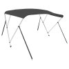 Bimini stříška se 3 oblouky antracitová 183 x 196 x 137 cm 93136