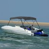 Bimini stříška se 3 oblouky antracitová 183 x 196 x 137 cm 93136