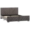 Rám postele šedý samet 140 x 200 cm 286832