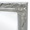 Nástěnné zrcadlo barokní styl 100 x 50 cm stříbrné 243681