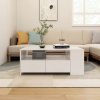 Konferenční stolek bílý 102 x 55 x 42 cm kompozitní dřevo 810917
