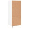 Botník bílý s vysokým leskem 40 x 36 x 105 cm kompozitní dřevo 831454