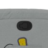 Masážní polohovací křeslo světle šedé textil 373548