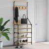 Stojan na oblečení s prostorem pro obuv dub sonoma 70x34x184 cm 837873