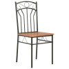 Jídelní židle 6 ks hnědé MDF 281397