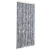 Závěs proti hmyzu stříbrný 100 x 220 cm Chenille 284287