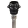 Stojací lampa stativ medově hnědá a šedá masivní teak 141 cm 288078
