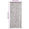 Závěs proti hmyzu hnědo-béžový 90 x 200 cm Chenille 315130