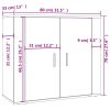 Skříň highboard černá kompozitní dřevo 3185360