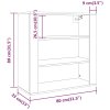 Skříň highboard černá kompozitní dřevo 3185360