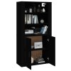 Skříň highboard černá kompozitní dřevo 3185360