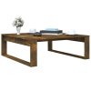 Konferenční stolek kouřový dub 100x100x35 cm kompozitní dřevo 815999