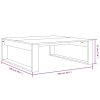 Konferenční stolek kouřový dub 100x100x35 cm kompozitní dřevo 815999