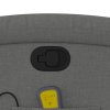 Zvedací masážní polohovací křeslo tmavě šedé textil 3204177