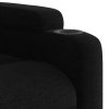 Zvedací masážní polohovací křeslo černé textil 3204610