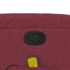 Zvedací masážní polohovací křeslo vínové textil 3204839