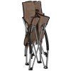 Skládací plážová křesla 2 ks taupe textil 312492